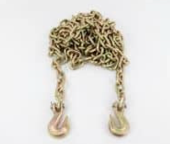 3/8” x 25' Chain, Grade 70 with Clevis Hooks