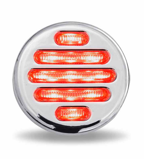 CLEARANCE - 2" Flatline Clear Red LED*