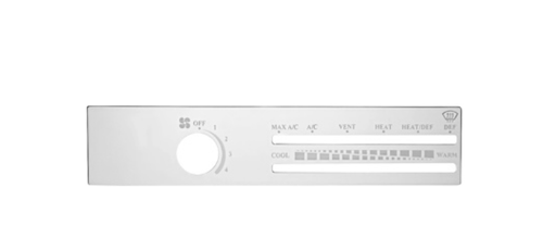 Freightliner Stainless A/C Control Plate