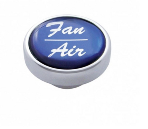 "Fan/Air" Dash Knob - Blue Glossy Sticker