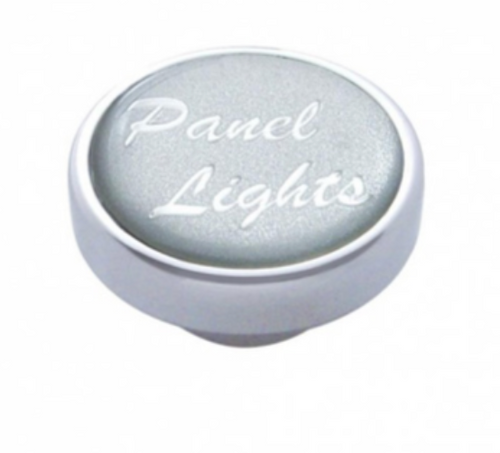 "Panel Lights" Dash Knob - Silver Glossy Sticker