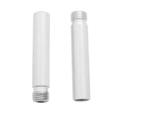 Chrome Metal Tube Door Lock Knobs (2-Pack)