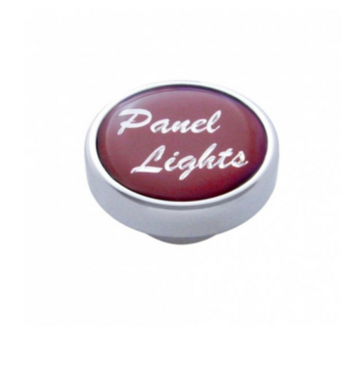 "Panel Lights" Dash Knob - Red Glossy Sticker