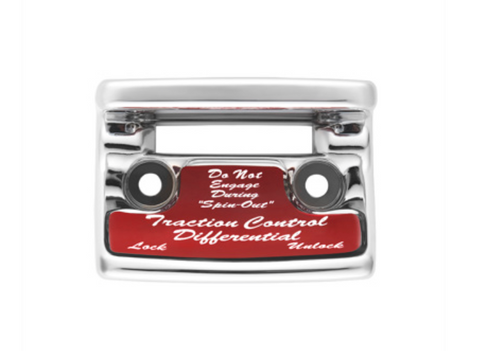 Traction Control Differential" Switch Guard With Red Sticker