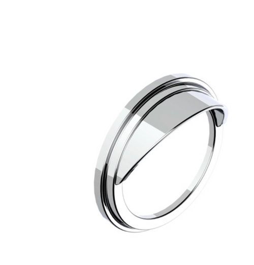 Chrome Plastic Pyrometer Gauge Bezel With Visor For Freightliner -Classic Design