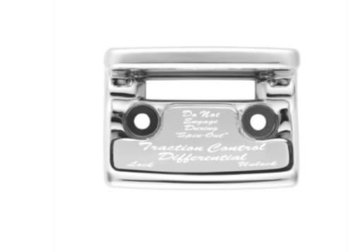 "Traction Control Differential" Switch Guard With Silver Sticker