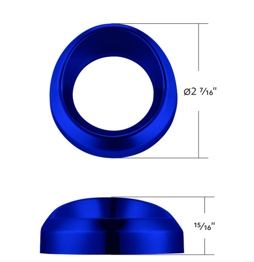 Candy Color Small Gauge Cover With Visor-Indigo Blue