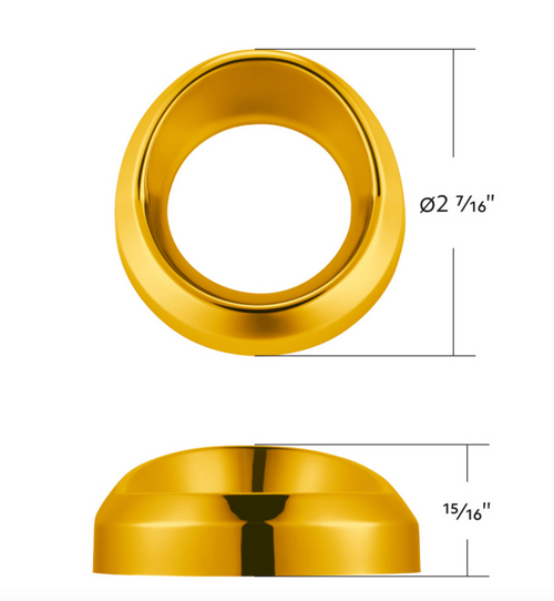 Candy Color Small Gauge Cover With Visor-Electric Yellow