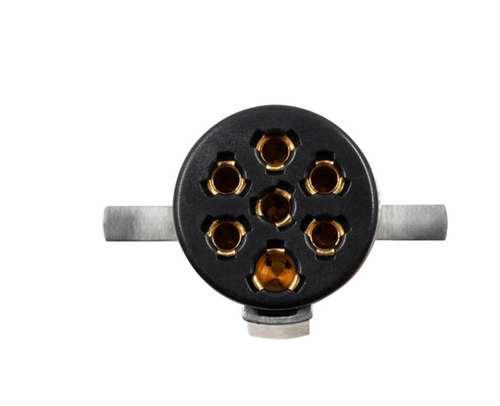 Round 7-Way Female Connector - Split Pin