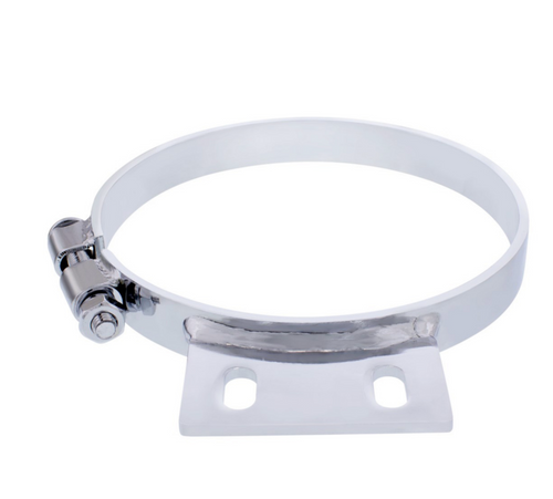 7" Chrome Cab Exhaust Clamp For Peterbilt