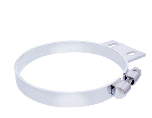 7" Chrome Cab Exhaust Clamp For Peterbilt