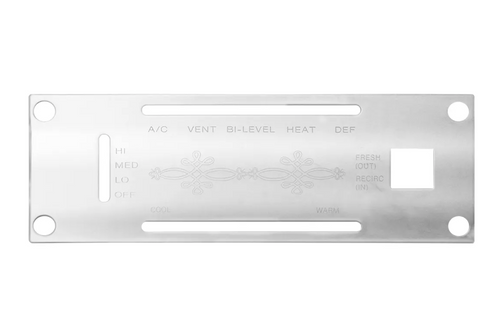 Stainless Steel A/C Control Panel Plate for Kenworth W models