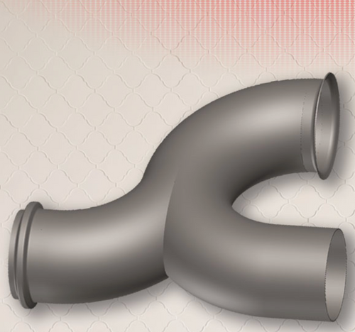 Elbow Fits Petrbilt 389 Chrome-Plated 409 stainless steel