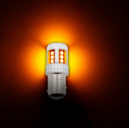 High Power 18 LED 1157 Bulb-Amber