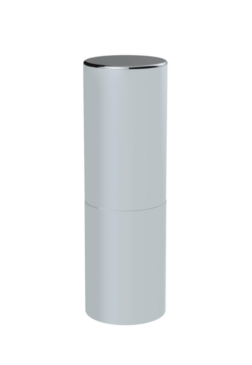 33mm X 6-1/2" Chrome Plastic Tall Cylinder Nut Cover - Thread-On