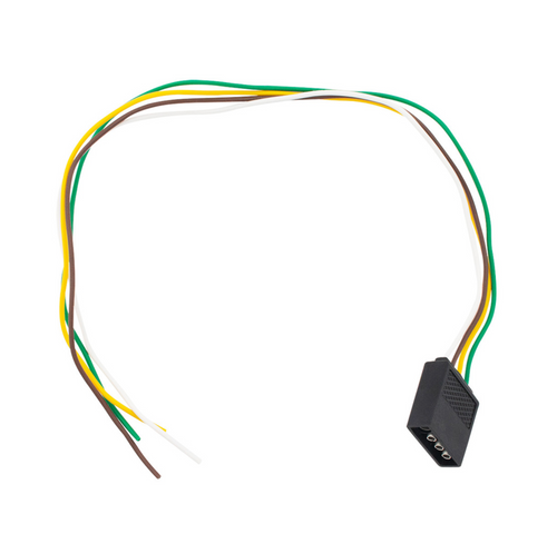 4-Way Flat Molded M/FM Trailer Connectors w/ Polarized Plugs, 1 Pc.