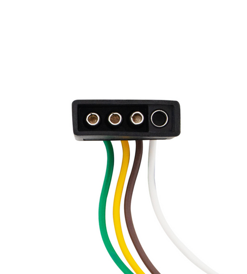 4-Way Flat Molded M/FM Trailer Connectors w/ Polarized Plugs, 1 Pc.