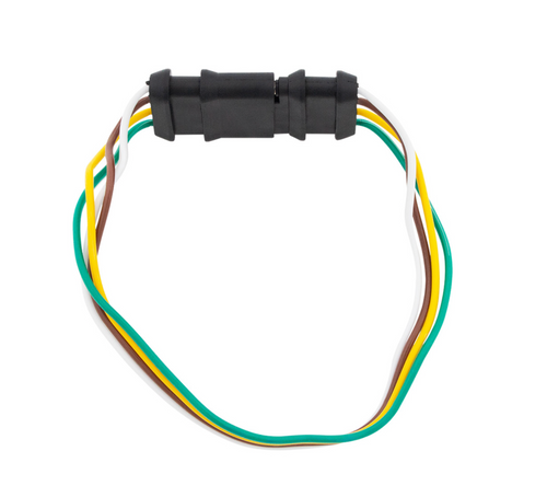 4-Way Flat Moisture Proof M/FM Trailer Connectors w/ Polarized Plugs, 1 Pc.