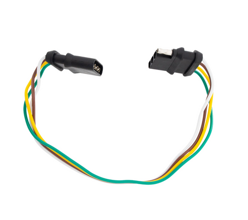4-Way Flat Moisture Proof M/FM Trailer Connectors w/ Polarized Plugs, 1 Pc.