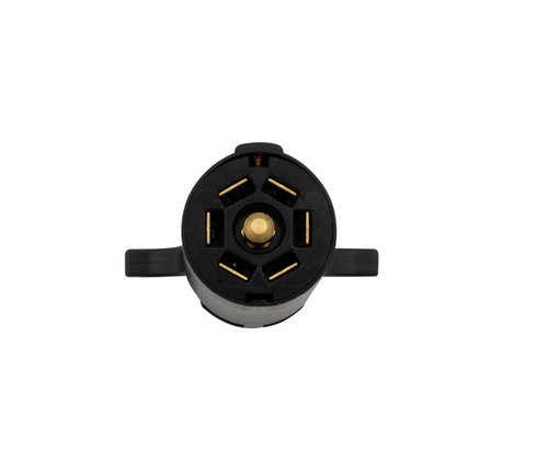 Round 7-Way Female Connector - Flat Pin