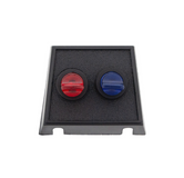 Red & Blue Illum Duckbills in Panel Mount Combo 20 Amp 12V S.P.S.T. On/Off 1 Set