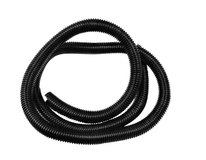 3/4" I.D. Black Flex-Guard Convoluted Split Seam Tubing, 5 Ft.
