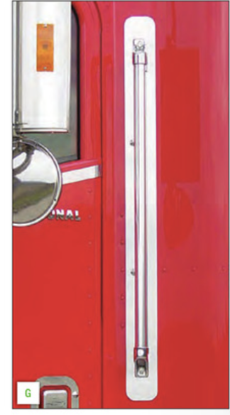 International 4700-4900 Grab Handle BAr Trim With International Cutout 2.95" X 36"
