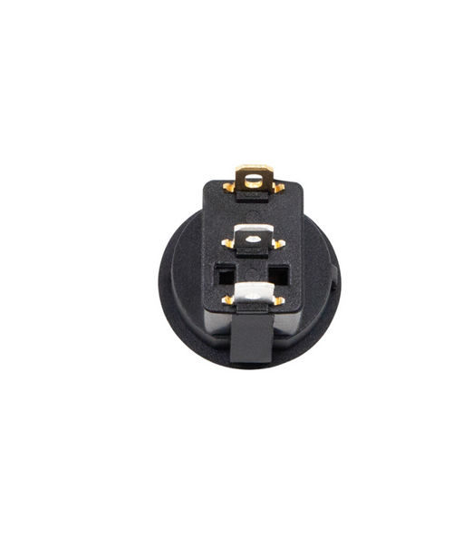 Blue Illum Round Rocker 10 Amp 12V On/Off 1/2" Dia. 1 Pc.