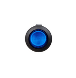 Blue Illum Round Rocker 10 Amp 12V On/Off 1/2" Dia. 1 Pc.