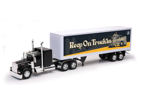 Toy Truck, Kenworth Custom W900 W/ Dry Van Trailer, 1:32 Scale