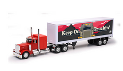 Toy Truck, Peterbilt Custom 379 W/ Dry Van Trailer, 1:32 Scale