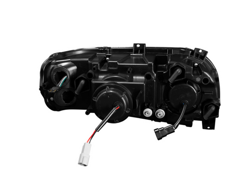 Blackout Projection Headlight With LED Turn Signal & Light Bar For 2008-2024 Peterbilt 389-Driver