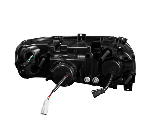 Chrome Projection Headlight With LED Turn Signal & Light Bar For 2008-2024 Peterbilt 389-Driver