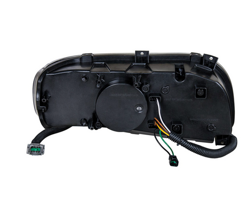 High Power LED "Blackout" Headlight With 16 LED Turn & 57 LED Bar For 2008-2024 Peterbilt 389- Driver