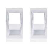 Chrome Plastic Rocker Switch Cover For 2022-2025 Peterbilt 579 (Pair)