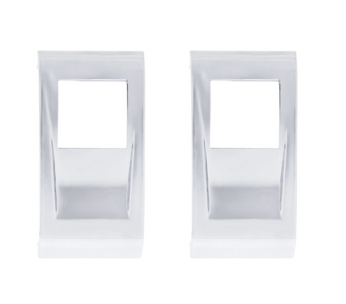 Chrome Plastic Rocker Switch Cover For 2022-2025 Peterbilt 579 (Pair)