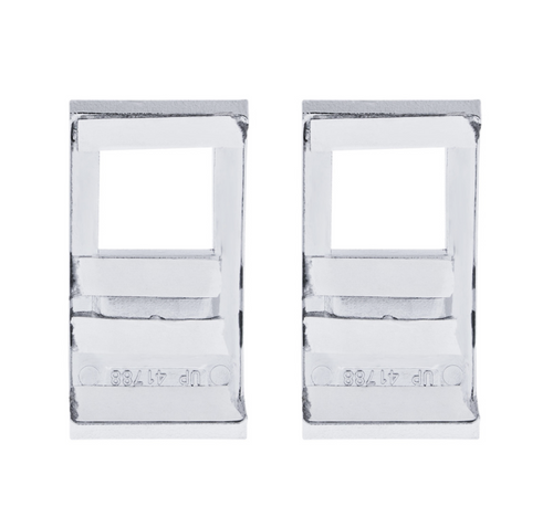 Chrome Plastic Rocker Switch Cover For 2022-2025 Peterbilt 579 (Pair)