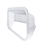 Chrome Plastic Fairing Latch Cover For 2018-2024 Volvo VNL-Passenger Front