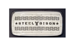 Grille Insert Fits Freightliner Columbia Linear Oval, 18 Gauge Stainless Steel