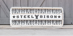 Grille Insert Fits Freightliner Columbia Flame style, 18 Gauge Stainless Steel