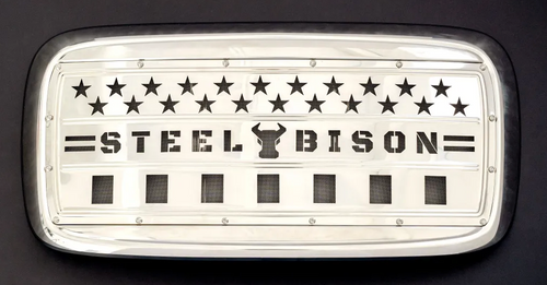 Grille Insert Fits Freightliner Columbia Stars & Stripes, 18 Gauge Stainless Steel