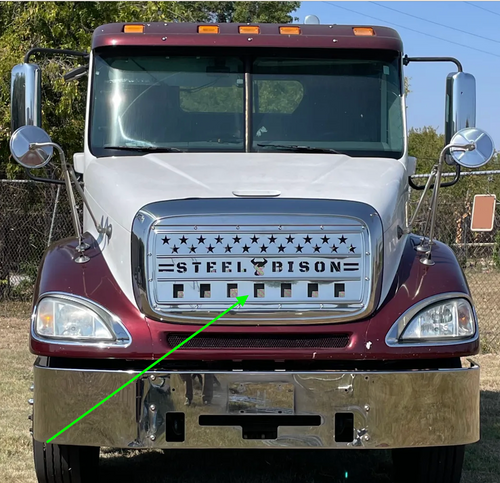 Grille Insert Fits Freightliner Columbia Stars & Stripes, 18 Gauge Stainless Steel