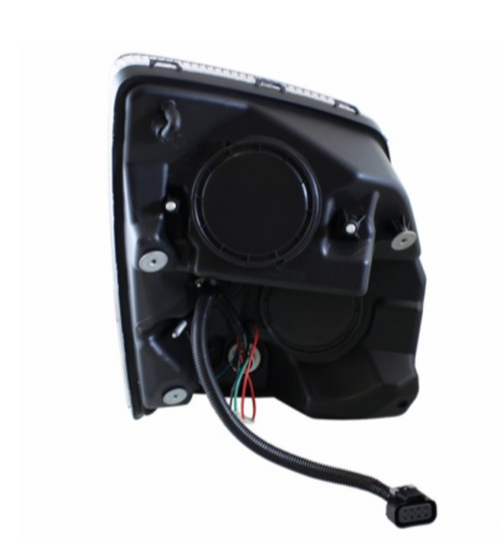 Chrome Projection Headlight With Amber LED Light Bar For 2003-2017 Volvo VN/VNL - Driver