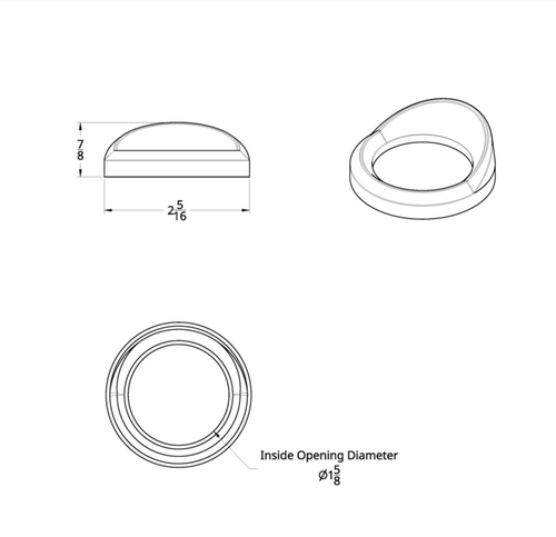Small Gauge Bezel With Visor For 2006+ Peterbilt