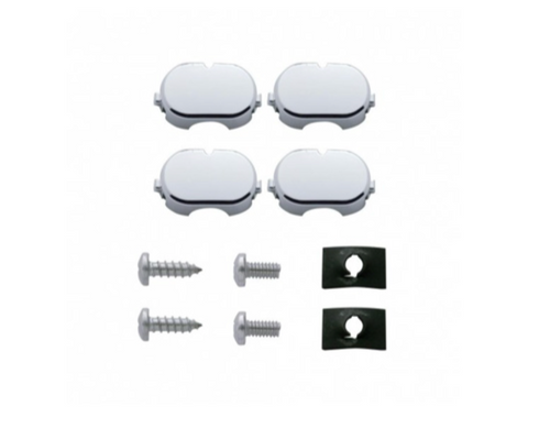 14 Led Chrome License Frame - White Led/Clear Lens