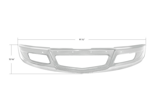 Chrome Bumper Redesign Fits International MV 2023-2025