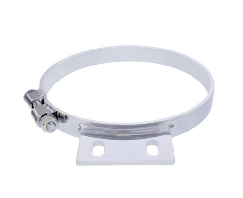 8" Chrome Cab Exhaust Clamp For Peterbilt