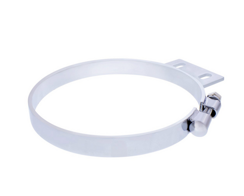 8" Chrome Cab Exhaust Clamp For Peterbilt
