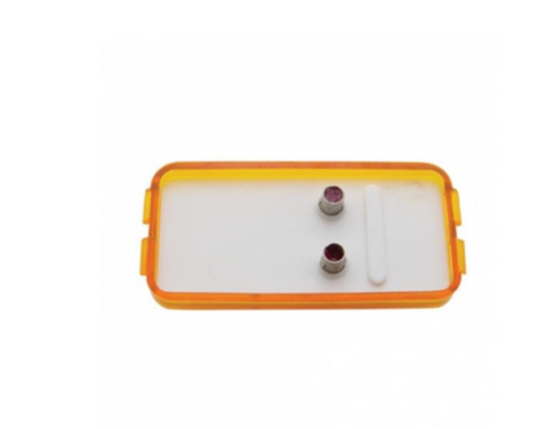 Single Bulb Rectangular Light (Clearance/Marker) - Amber Lens