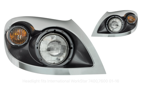 Headlight fits International WorkStar 7400,7600 01-16 Driver/Passenger